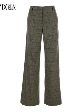 【秋季新品】Plain 女款格纹长裤 迷衣时尚