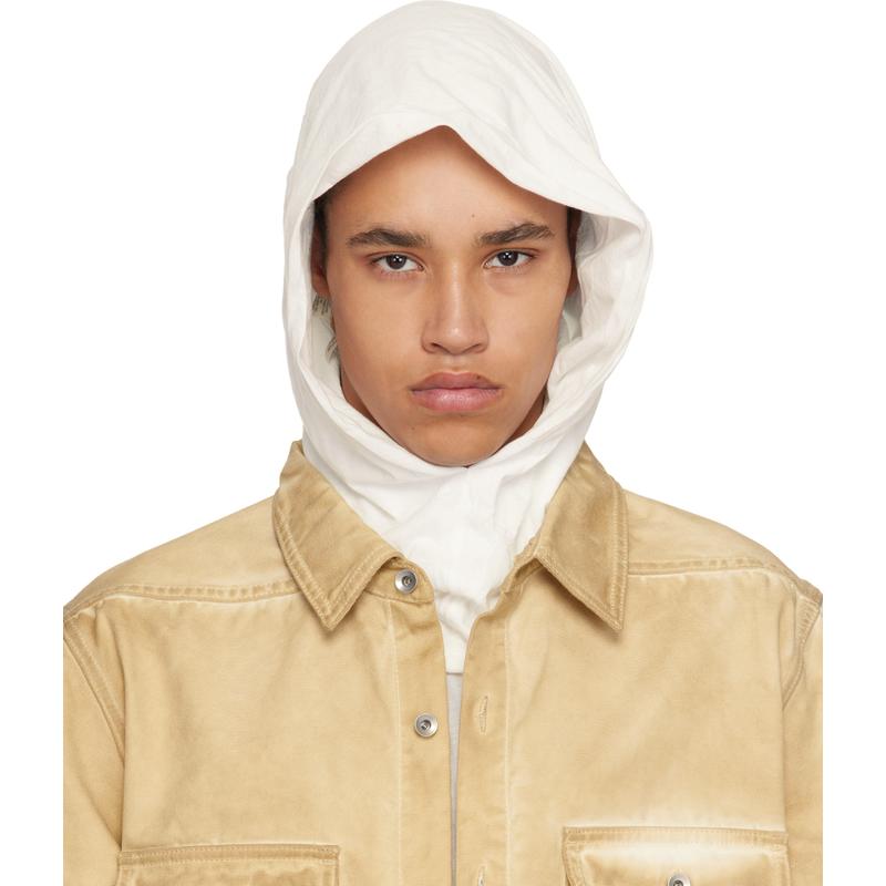 DRKSHDW 男士 毛线帽 灰白色 Hollywood Grace 兜帽