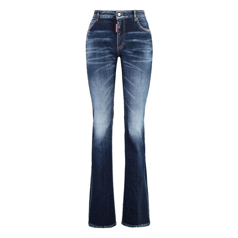 DSquared2 女士 FW23 牛仔长裤 纽扣牛仔长裤