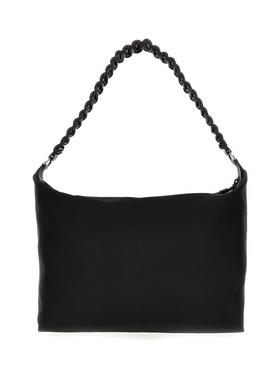 Kara 女士 FW23 单肩包 XXXL 黑色布织晶格肩包