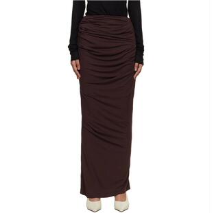 超长裙 女士 棕色半身裙 Studios Entire