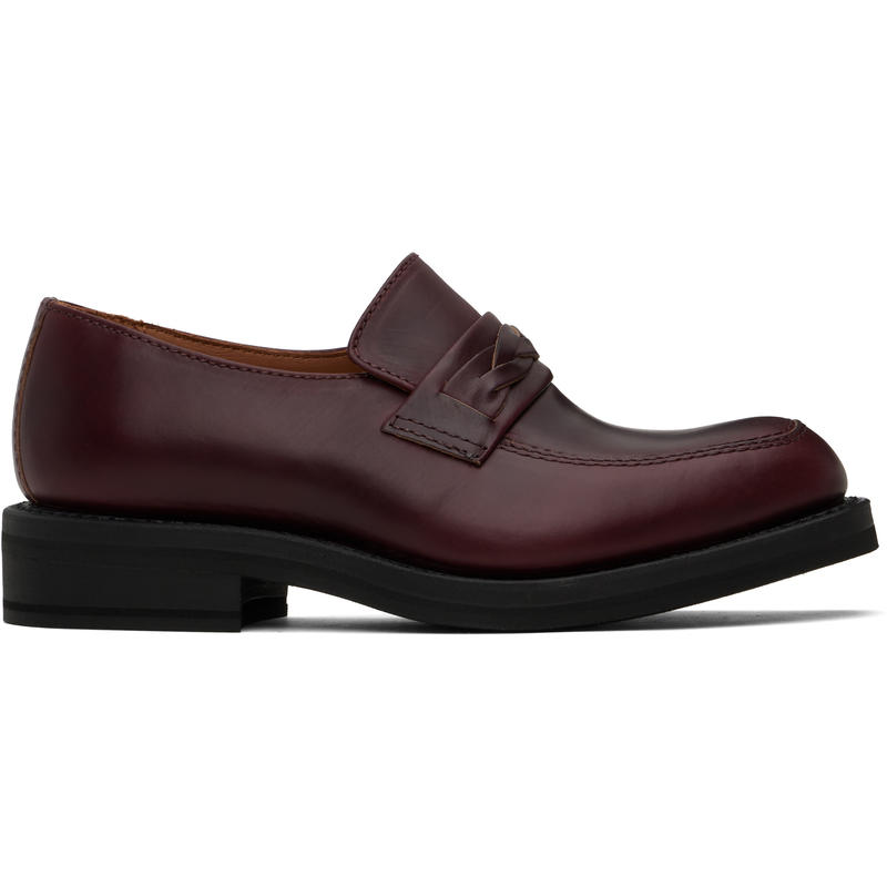Our Legacy 男士 乐福鞋 酒红色 Nakano 乐福鞋