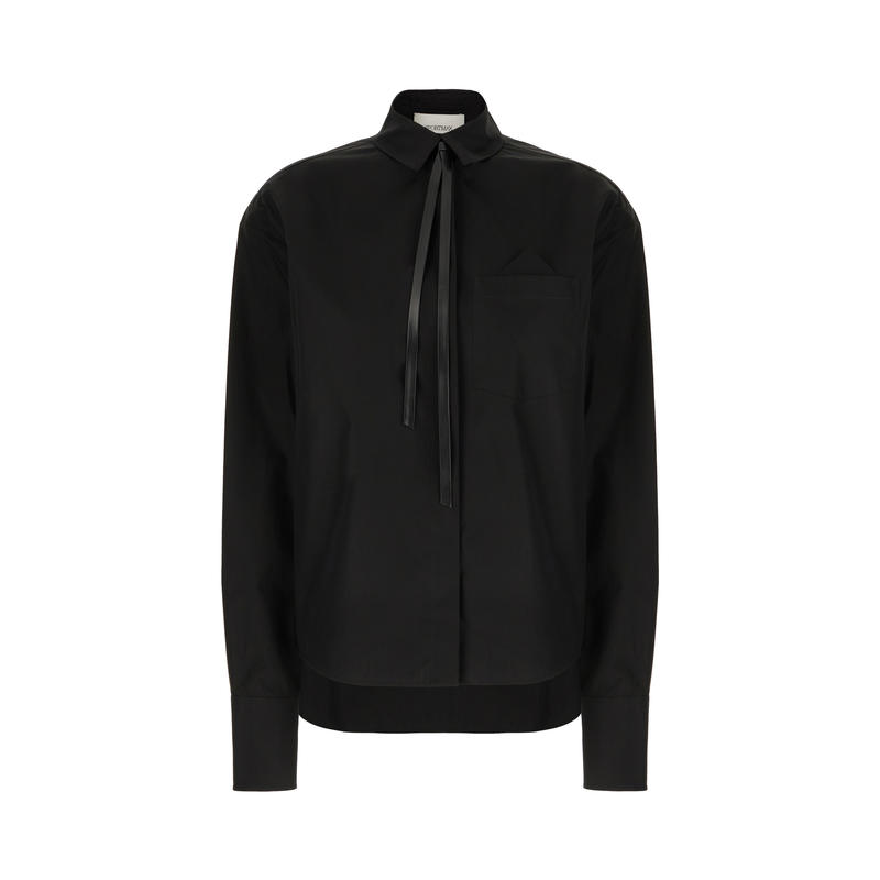 Sportmax 女士 FW24 衬衫 黑色羊毛衬衫