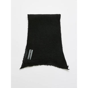 Our Legacy 男士 SS26 围巾 COTTAGE 黑色褶皱