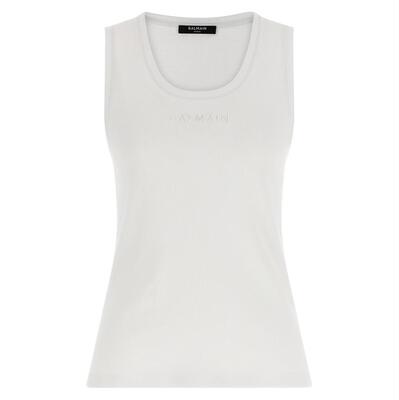 Balmain 巴尔曼 女士 SS26 背心 徽标刺绣上衣