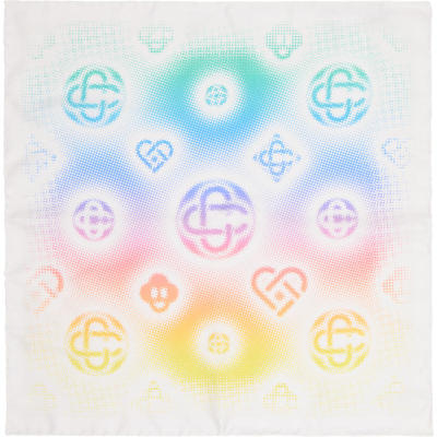 Casablanca 男士 围巾 多色 Medium Silk 方巾