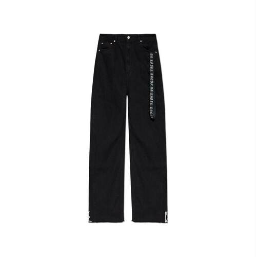 44 LABEL GROUP 男士 FW26 牛仔长裤 Logo Tape 直筒牛仔裤