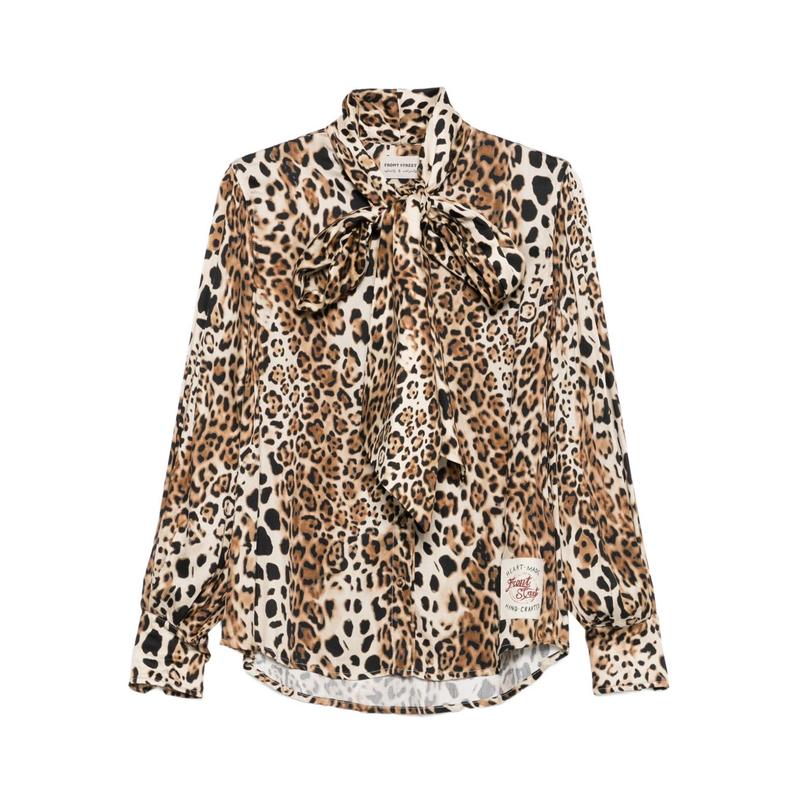 FRONT STREET 8 女士 FW25 衬衫 Front 街头风格棕色衬衫