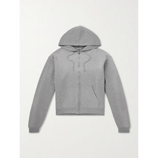 AURALEE 男士 SS26 卫衣 Product 染色感皮玛棉拉链连帽衫