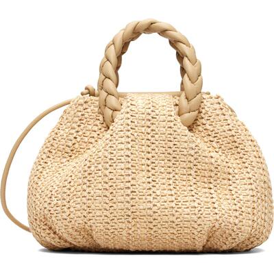 Hereu 女士 手提包 米色 Bombon M Raffia