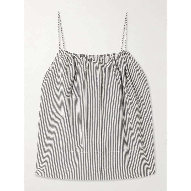 By Malene Birger 女士背心 Leonnes 条纹有机棉质府绸背心