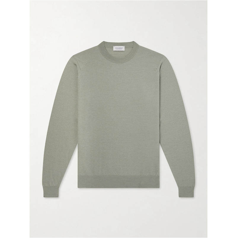 John Smedley 男士 FW26 毛衣 蜂巢纹针织美利奴羊毛