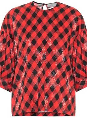 Preen By Thornton Bregazzi 女士 上衣 Catrine 方格棉布上衣