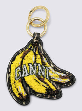 Ganni 女士 SS26 钥匙扣 Keychains 黑色钥匙扣