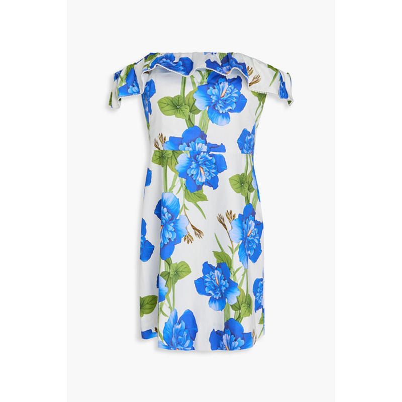 Borgo De Nor 女士 短款连衣裙 露肩印花棉质迷你连衣裙