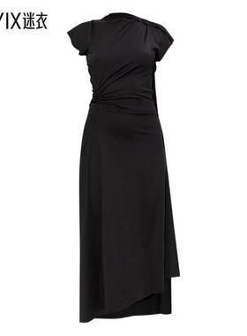 【早秋新品】Victoria Beckham 黑色连衣裙女款 迷衣时尚