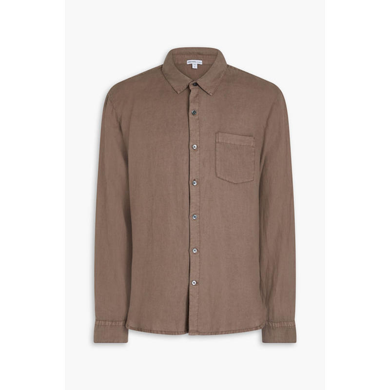 James Perse 男士 衬衫 亚麻衬衫