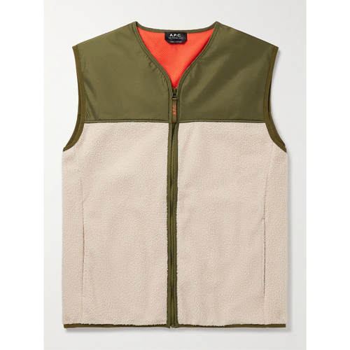 A.P.C. 男士 FW25 夹克 Marty and Shell 抓绒马甲