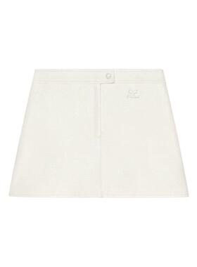 Courrèges 古未界 女士 SS26 半身裙 PU ELASTANE 白色棉质