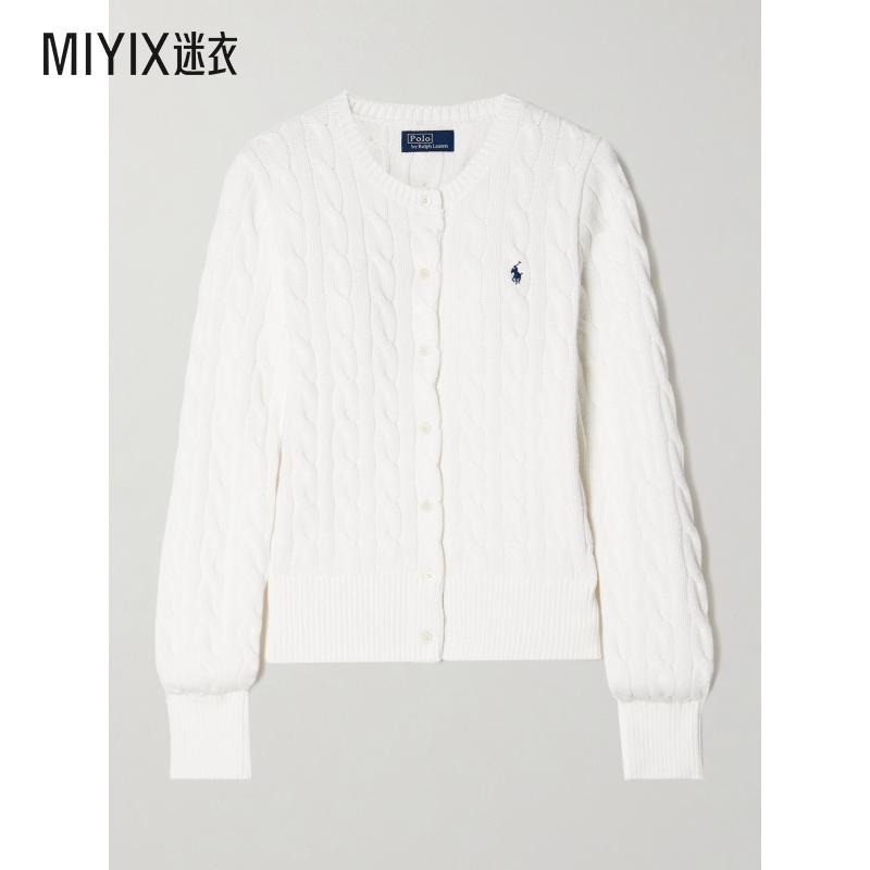 Polo Ralph Lauren拉夫劳伦 女士 Polo Pony 粗绞花针织开衫