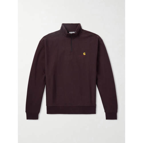Carhartt WIP 男士 卫衣 American Script 棉混纺针织半拉链卫衣