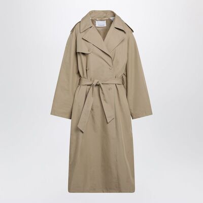 The Frankie Shop 女士 SS26 风衣 RIVA 驼色棉质