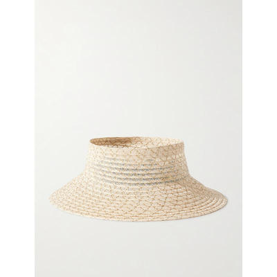 Eugenia Kim 女士 帽子 Kayla 镂空金属感麻纤维混纺遮阳帽