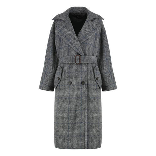 Weekend Max Mara 女士 FW25 外套 长款羊毛花呢大衣