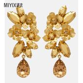 Behr 饰镀金耳环 女款 Jennifer Fiore 水晶装 迷衣时尚