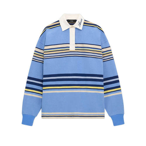 Amiri 埃米尔 男士 FW26 POLO衫 长袖条纹