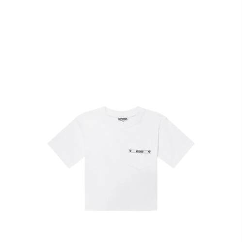 Moschino 莫斯奇诺 男童 SS26 T恤 Moschino and Polos 白色童装