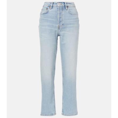 RE/DONE 女士 牛仔长裤 70s Stove Pipe 高腰直筒牛仔裤