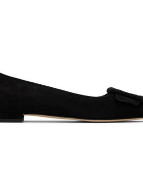 Manolo Blahnik 莫罗·伯拉尼克 女士 芭蕾鞋 黑色 Maysale Pump