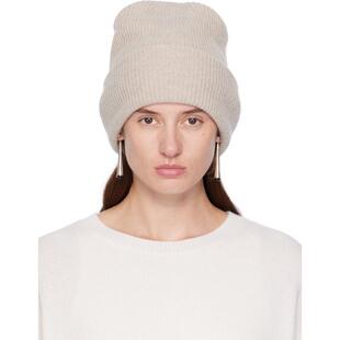 LISA YANG 女士 毛线帽 米色 The Stockholm