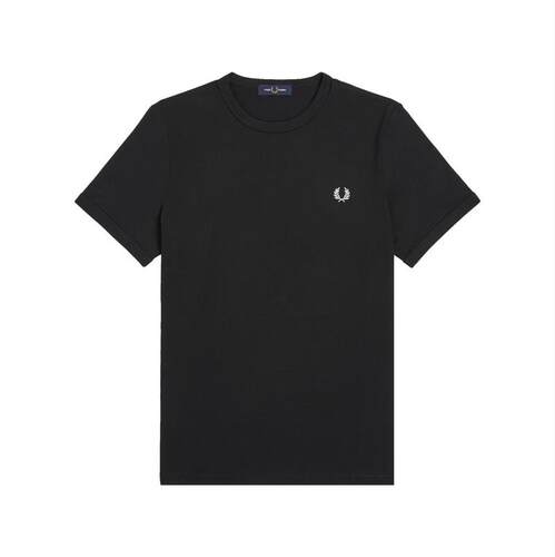 Fred Perry 弗莱德.派瑞 男士 SS26 T恤 黑色棉质