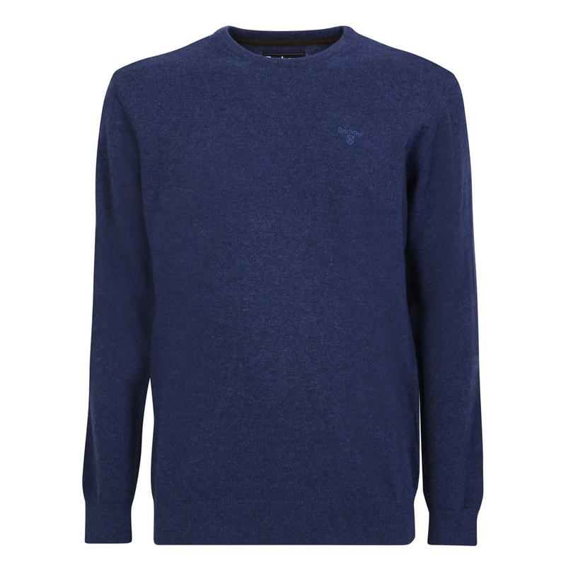 Barbour 男士 FW25 针织衫 標誌刺繡圓領針織套衫
