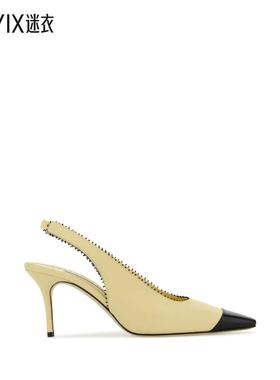 【秋冬新品】Manolo Blahnik 女款Pastel Gaius 黄色纳巴革浅口鞋