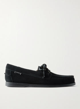 Sebago 男士 休闲皮鞋 Docksides Portland 皮革边绒面革船鞋