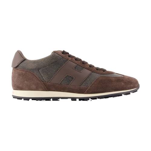 Hogan 霍根 男士 FW26 运动鞋 H699 ALLACCIATO H 皮质棕色