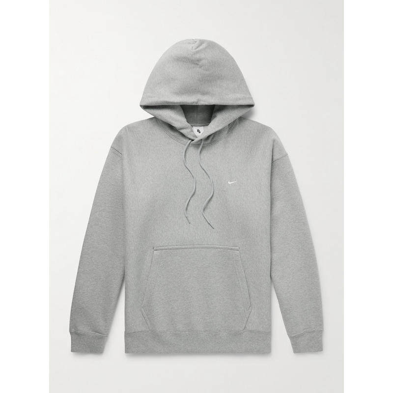 Nike 男士 卫衣 Solo '勾'Logo刺绣棉混纺针织连帽衫