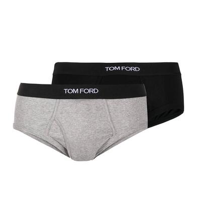 Tom Ford 汤姆·福特 男士 FW26 内衣 SLIPS 黑色灰色棉质