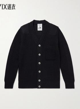 S.N.S. HERNING 男款Robust 罗纹初剪羊毛针织开衫 迷衣时尚