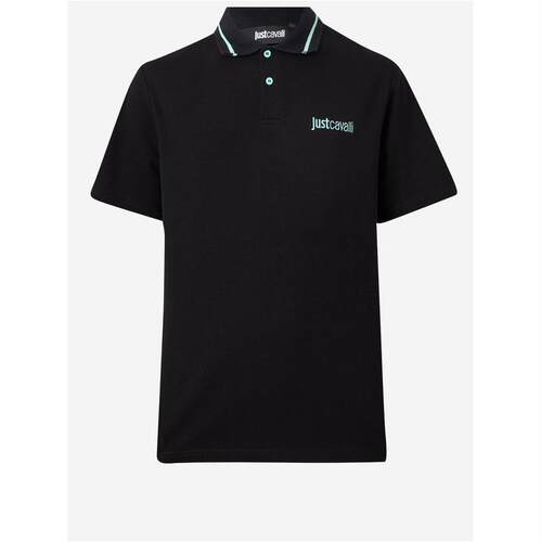 Just Cavalli 卡沃利 男士 POLO衫 Just Cavalli撞色饰边Logo