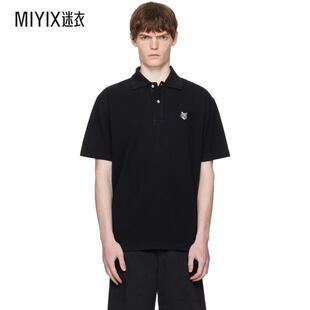 Comfort Fox Kitsuné Maison Bold 黑色 Head 衫 Polo Patch 男款