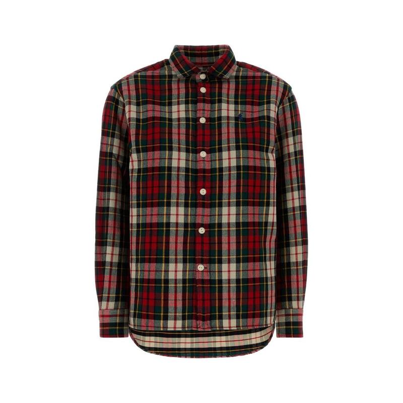 Polo Ralph Lauren 女士 FW25 衬衫 寬鬆版型格紋斜紋襯衫