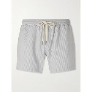 Brown Jack 男士 泳裤 直筒中长绉条纹 SS26 Orlebar