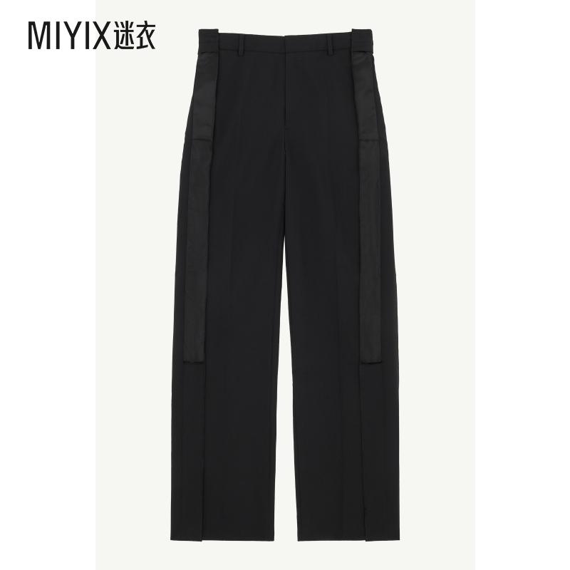 [秋冬新品]MM6 Maison Margiela马吉拉 女款黑色弹力羊毛裤子 迷