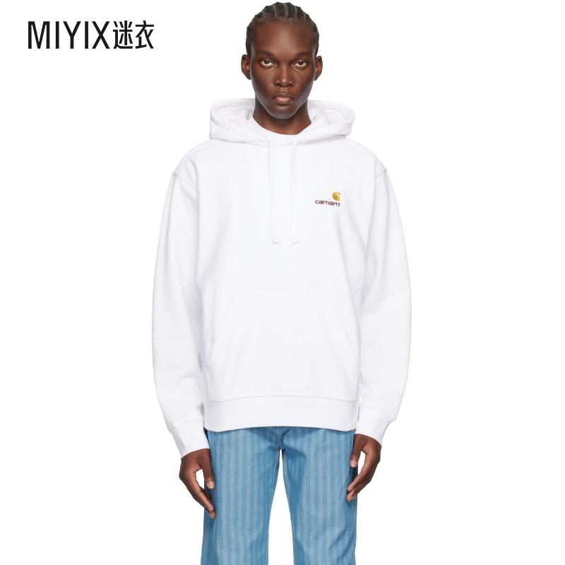Carhartt 卡哈特男 白色 American Script 连帽衫 迷衣时尚