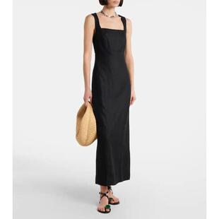 Faithfull the Brand 女士 中长连衣裙 Felice 亚麻