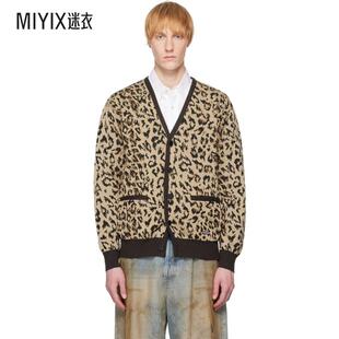 驼色 Leopard 迷衣时尚 maria 开衫 男款 Knit Wacko Jacquard